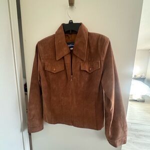 Express Tan Suede Leather Jacket